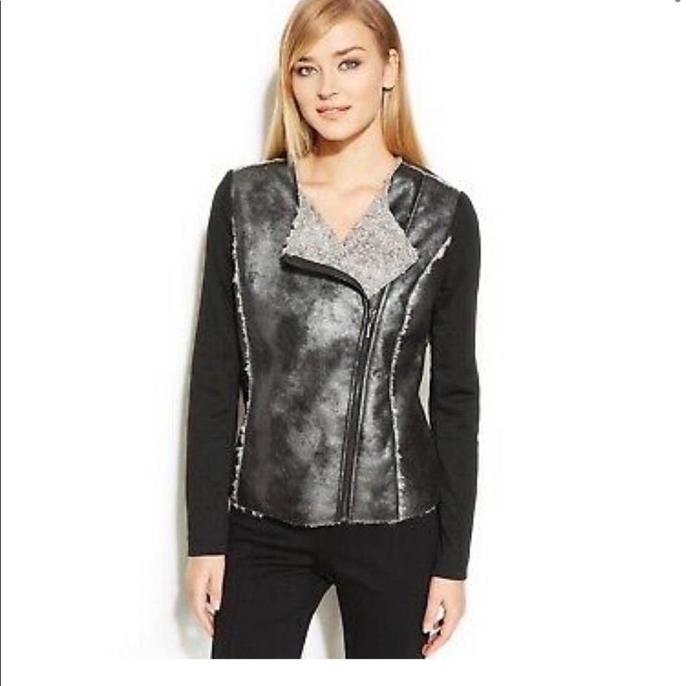 AlFANI METALLIC LONG SLEEVE JACKET
